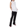 Tibi Eco Shirting Sleeveless Shoulderpad Shirt