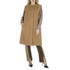 Burberry Ladies Camel Sleeveless Mid-Length Single-Breasted Coat