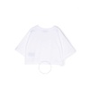 Balmain Kids Logo-Print Cropped T-Shirt