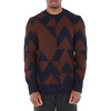 Moncler Men's Geometric Pattern Knitted Crewneck Sweater