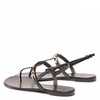 Giuseppe Zanotti Ladies Black Musicaa Monogram Thong Sandals