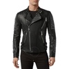 Philipp Plein Studded Leather Biker Jacket, Size 4XL