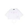 Balmain Kids Logo-Print Cropped T-Shirt