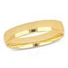 Amour 4mm Polished Finish Wedding Band in 14k Yellow Gold