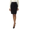 Burberry Ladies Ship Print Silk Panel Wool Pencil Skirt