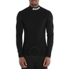 Moschino Men's Black Logo Funnel-neck Jumper