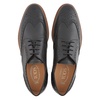 Tods Men's Black Wingtip Perforated Lace-Ups Derby