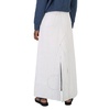 Maison Margiela Ladies White Crack High-Waisted Denim Maxi Skirt