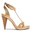 Burberry Hans Runway Sandal in Gold