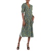 Victoria Beckham Ladies Black / Yellow / Blue / Green Floral-print Long Dress