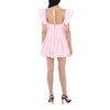 Area Ladies Pink Crystal Trim Poplin Mini Dress