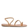 Ancient Greek Sandals Ladies Natural Eleftheria Pearls Flat Sandals