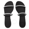 Giuseppe Zanotti Ladies Black Mauritia Flats