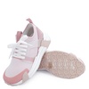 Moncler Ladies Open Pink Lunarove Sneakers