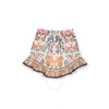 Zimmermann Cream Tropical Tropical-Print Cotton Skirt