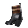 Vintage Check leather ankle boots