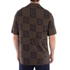 Balmain Men's Marron / Marron Scarf Monogram Vacation Shirt