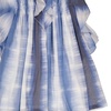 Chloe Girls Blue White Abstract Printed Ruffled Dress