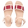 Tods Womens Sandals in Powder/Medium Red