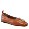 Tory Burch Ladies Bourbon Eleanor Leather Ballet Flats