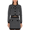 Michael Kors Long Sleeved Monogram Pattern Cardigan