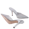 Paris Texas Ladies Iridescent Hollywood PVC Pointed-Toe Mules