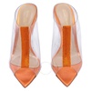 Gianvito Rossi Ladies Transparent Sigma 105mm Mules