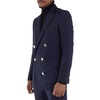 Balmain Men's Marine Double-Breasted Buttoned Blazer