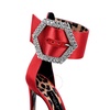 Philipp Plein Satin Jewelled Buckle Hi-Heel Sandals