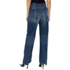 Victoria Beckham Deconstructed Straight Leg Denim Jeans