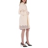 Alaia Ladies Ivory Openwork Pea Coat