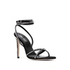 Paris Texas Ladies Black Rock Diamond Holly Zoe Strap Sandals