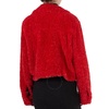 Michael Kors Ladies Faux Sherpa Trucker Jacket In Red