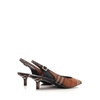 Burberry Check 40 Pointed-Toe Slingback Pumps