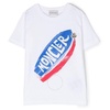 Moncler Kids Logo Print Cotton Jersey T-Shirt