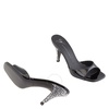 Giuseppe Zanotti Ladies Black Crystal Heel Patent Leather Mules