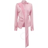 Victoria Beckham Ladies Rose Satin Scarf Neck Blouse