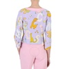 Moschino Ladies Purple Circus Print Cady Jacket