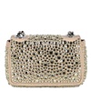 Philipp Plein Beige Iconic Plein Suede Mini Shoulder Bag