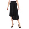 Moncler Ladies Black Asymmetric Pleated Skirt