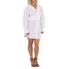 T by Alexander Wang Ladies White Cotton Cross Front Shirt Dress