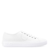 Salvatore Ferragamo Ladies White Mediterr Low Cut Sneakers