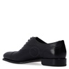 Salvatore Ferragamo Men's Black Leather Bridal Oxfords