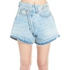 R13 Ladies Tilly Crossover Denim Shorts