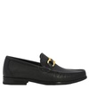 Salvatore Ferragamo Men's Black Gancini Ornament Moccasin