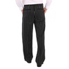 Burberry Black Stretch Wool Pinstriped Wide-leg Tailored Trousers