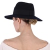 Maison Michel Ladies Navy Virginie Fedora Hat