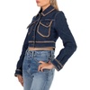 Moschino Passementerie Cropped Denim Jacket