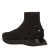 Salvatore Ferragamo Ladies Gancini Sock Sneakers In Black