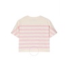 Moncler Kids Embroidered-Logo Striped Cotton T-Shirt